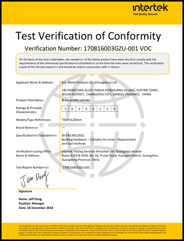 conformity,conformation test verification of conformity