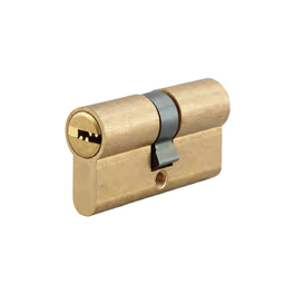 Euro Profile Solid Brass Cylinder with Steel Computer Key for Mortise Lock