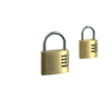 Brass Arc-Shape Combination Padlock