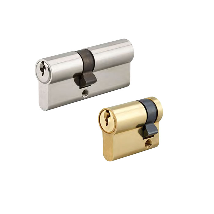 Economic Brass Cylinder with Steel S Groove Key for Mortise Lock