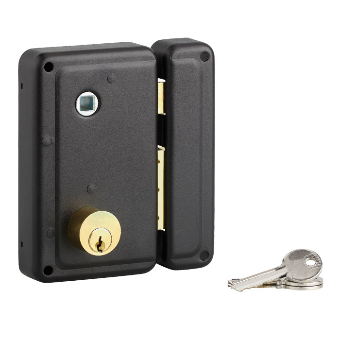 RIM lock#BS105D-S, Vertical Type with Spindle Hole