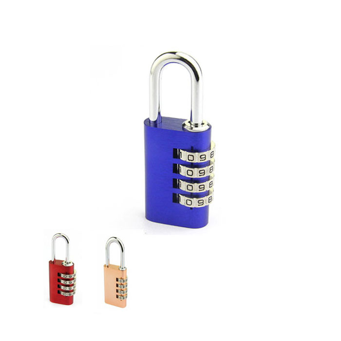 Aluminium Oval Shape Combination Padlock- 4 Wheels