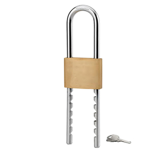 Brass Padlock with Adjustable Shackle