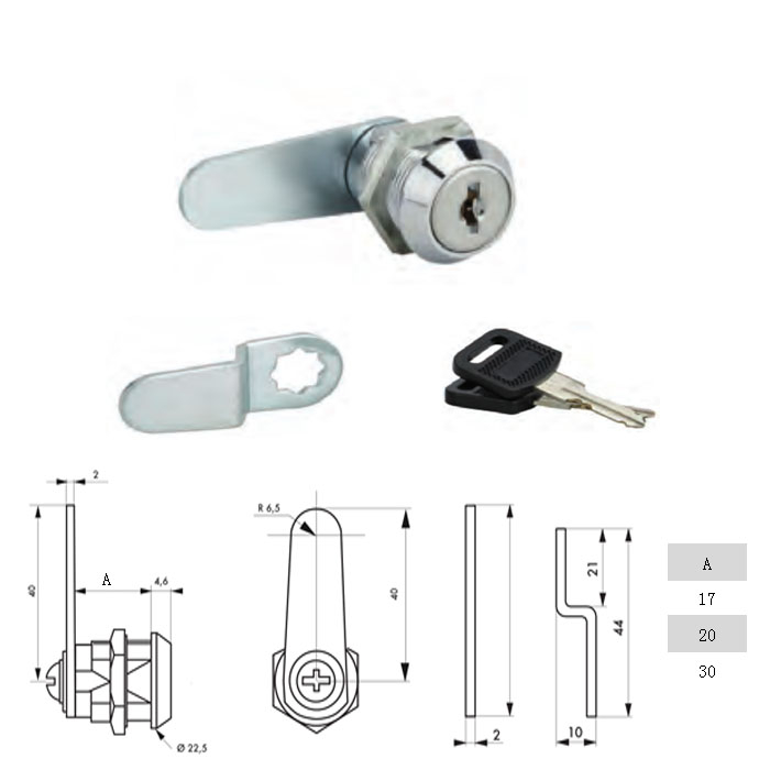 Furniture Lock-Cam Lock / with 2 Cam