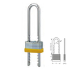 Laminated Steel Padlock with Adjustable Shackle