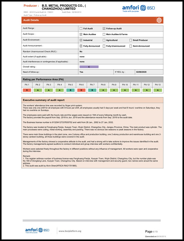 BSCI Audit
