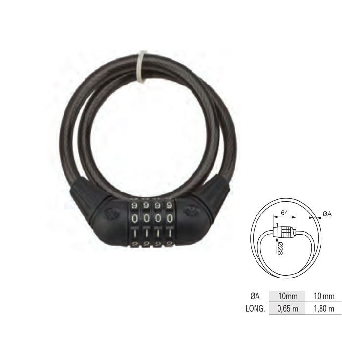 Silicone Combination Lock 84601