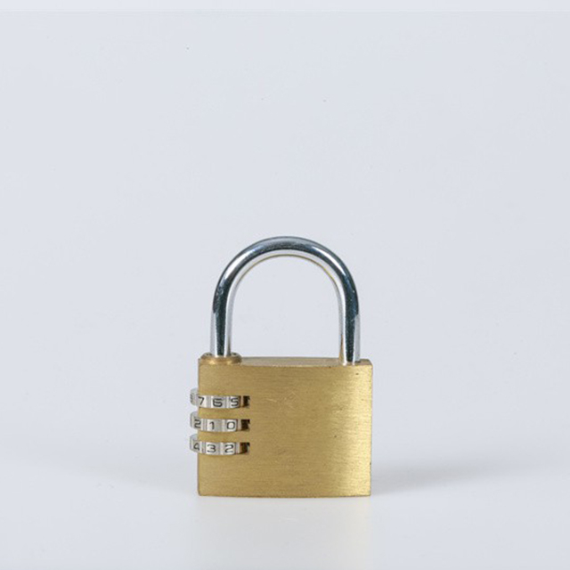 Arc Shape Brass Combination Padlock