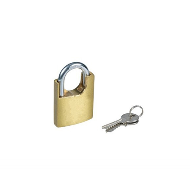 Brass Padlock With Half Wrapped Shackle