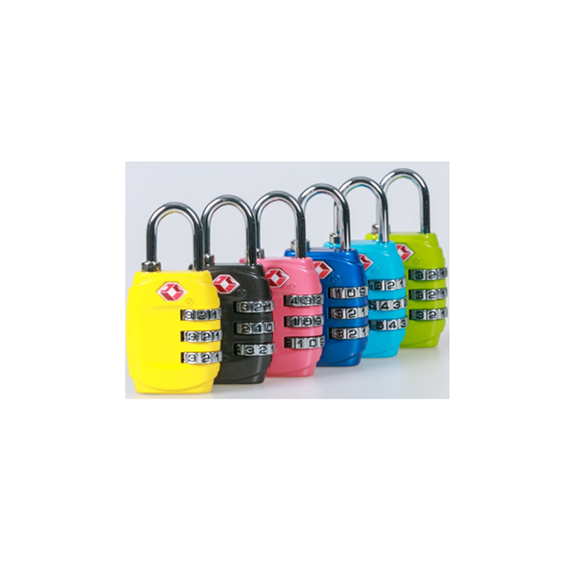 TSA Combination Padlock With 3 Wheels