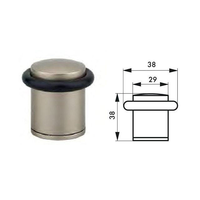 Zamak Door Stopper With Rubber Ring