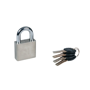 Nickel Plated Square Iron Padlock