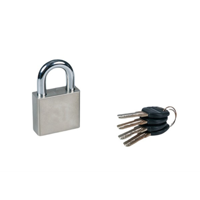 Nickel Plated Square Iron Padlock