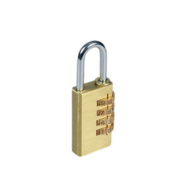 Square Shape Brass Combination Padlock